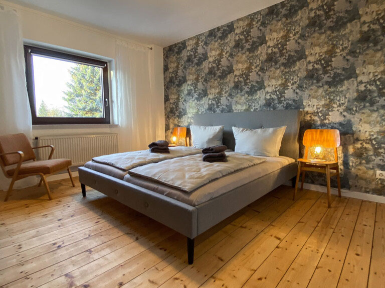 Schlafzimmer #1 – Ferienhaus Chemnitz
